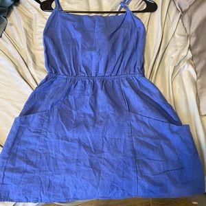 Urban Outfitters blue halter dress with POCKETS